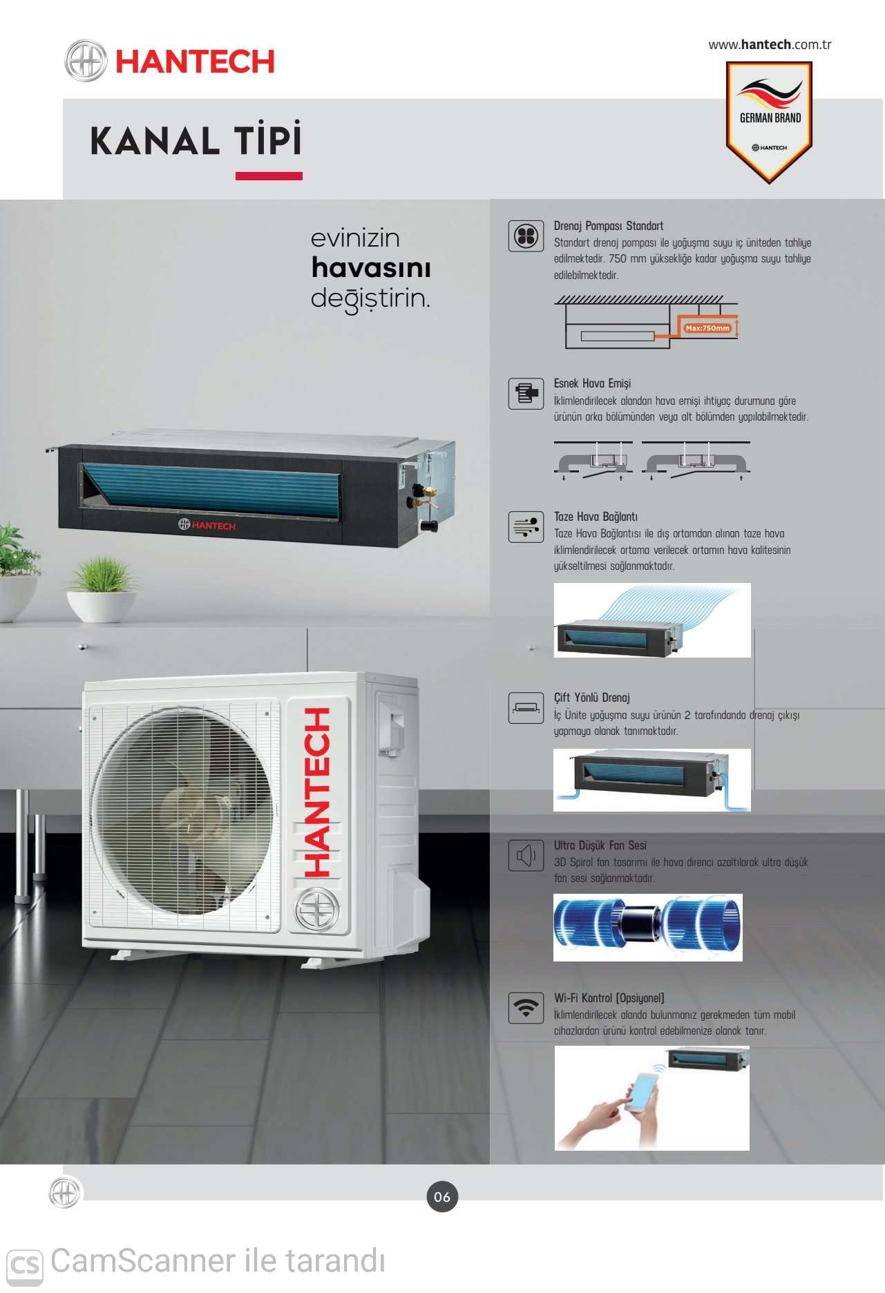 Hantech kanallı klima